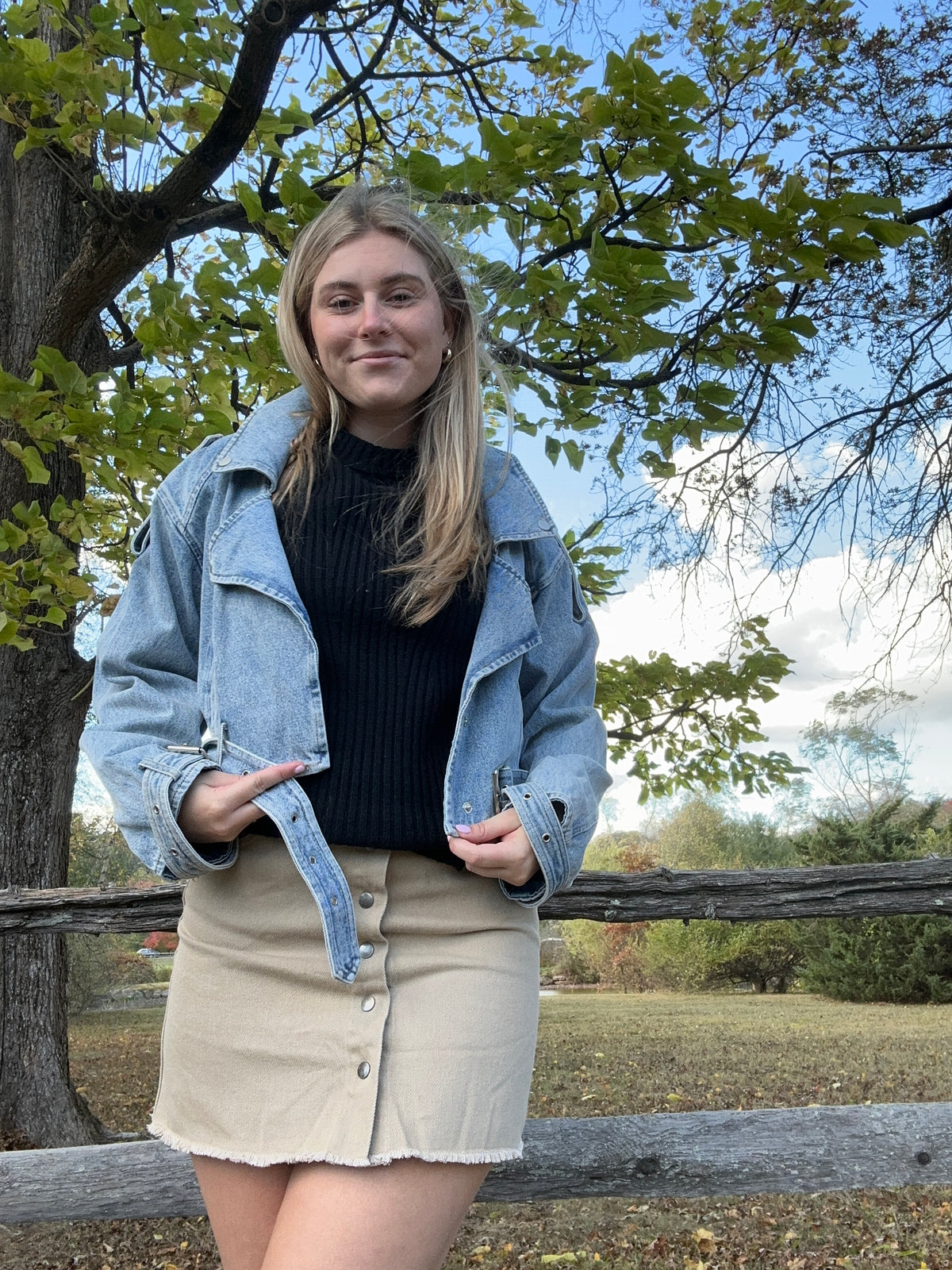 Cropped Denim Jacket