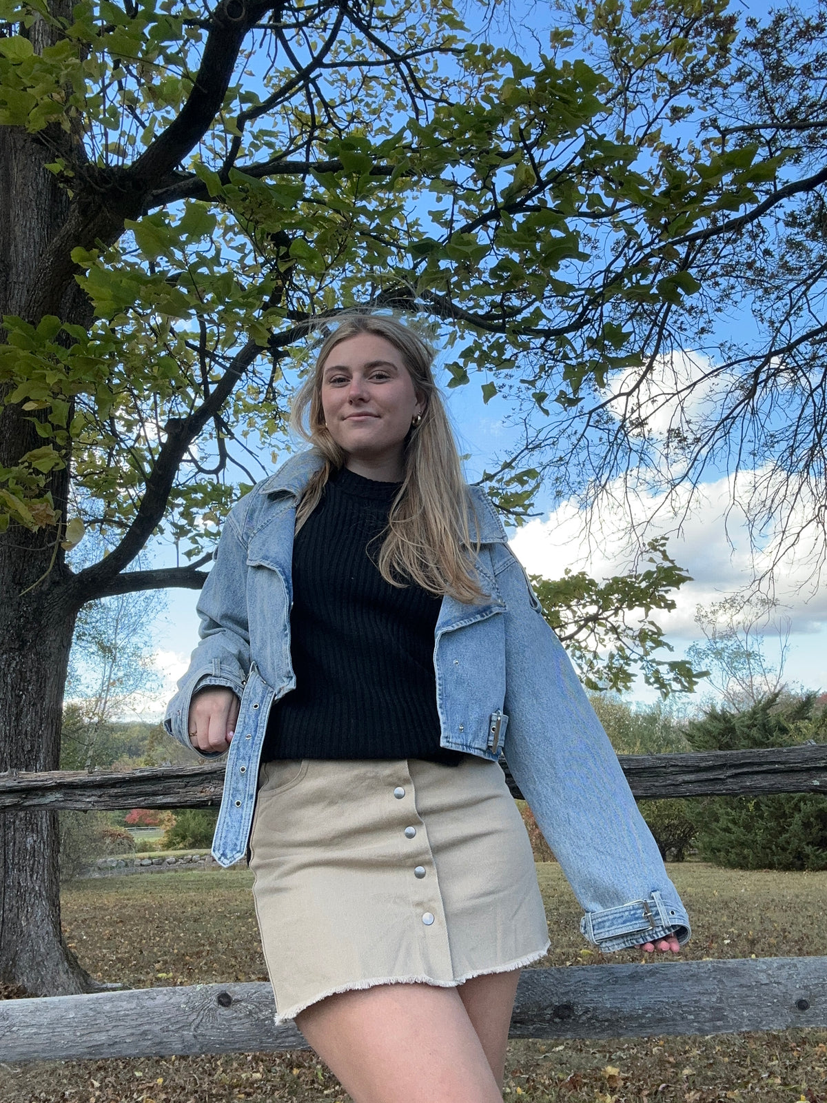 Cropped Denim Jacket