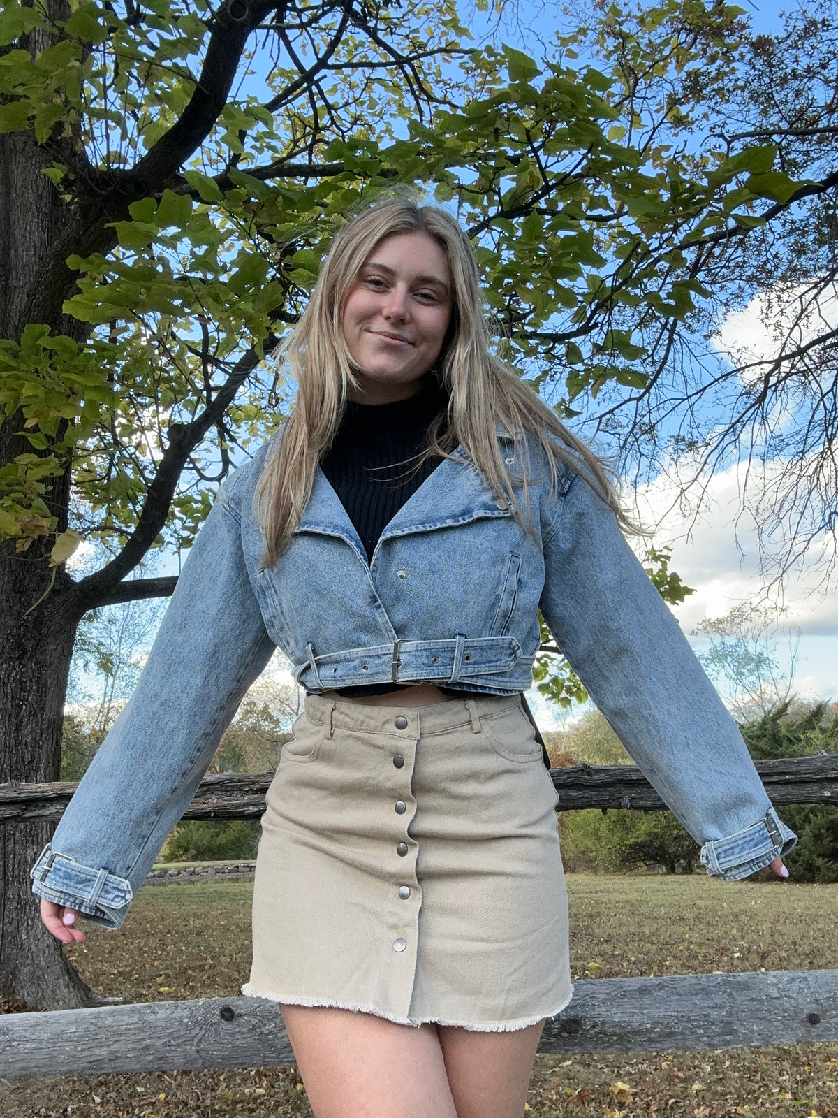 Cropped Denim Jacket