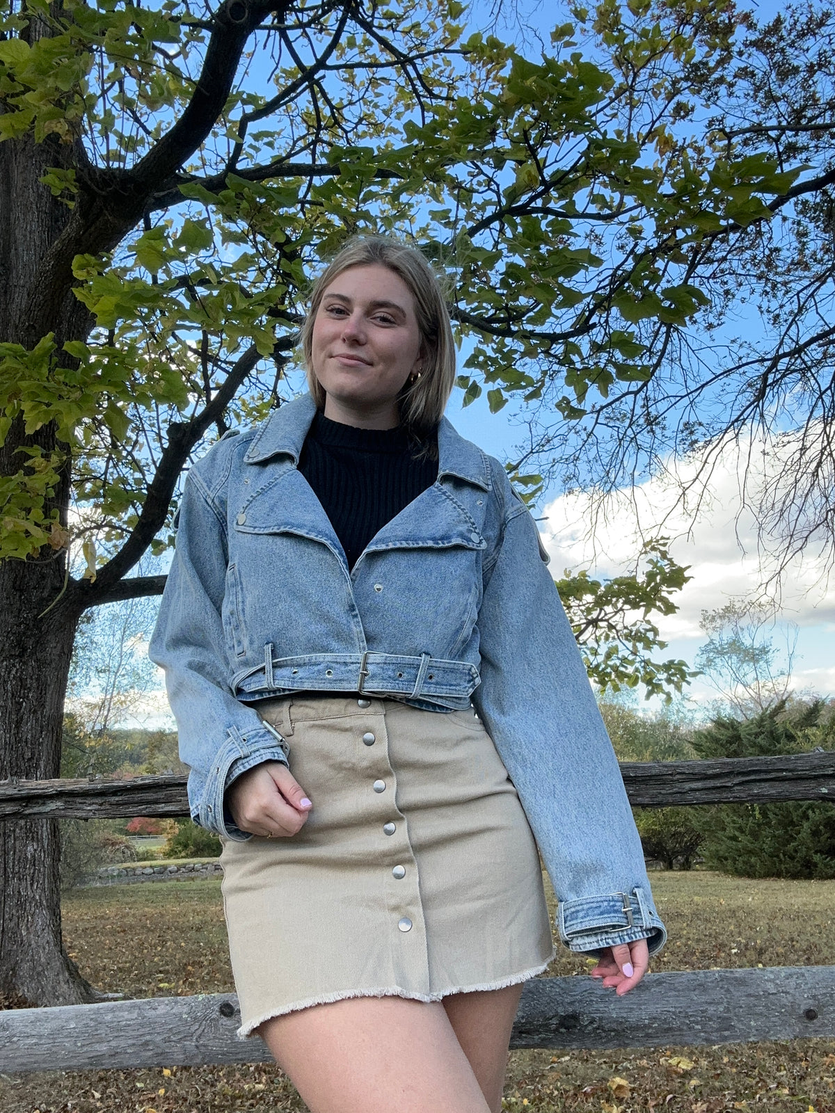 Cropped Denim Jacket