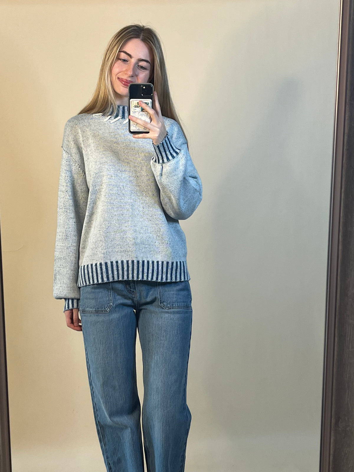 Frosty Blue Knit