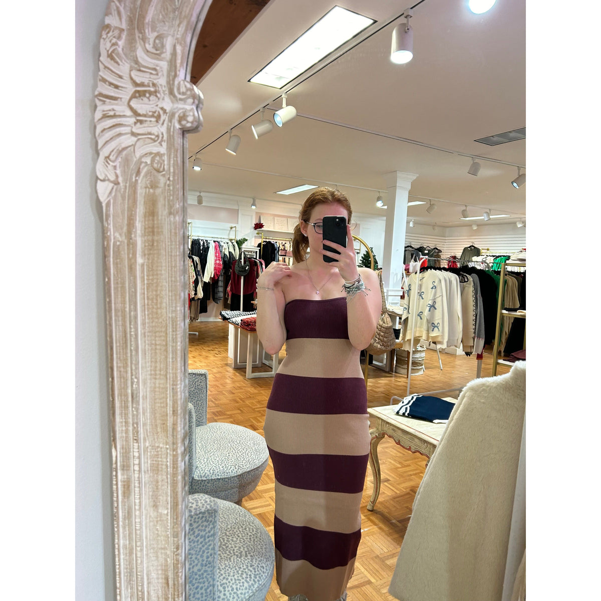 Tube Knit Midi Dress