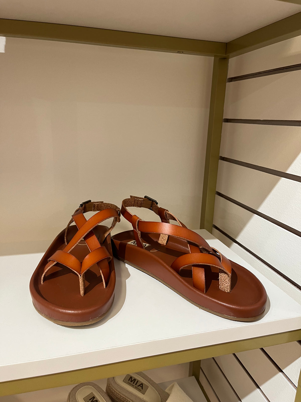 Cognac Sandals